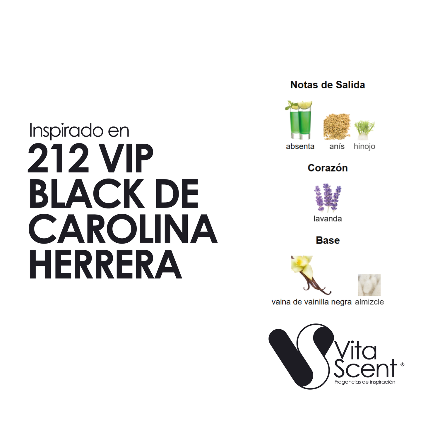 Inspirado en 212 VIP Black de Carolina Herrera
