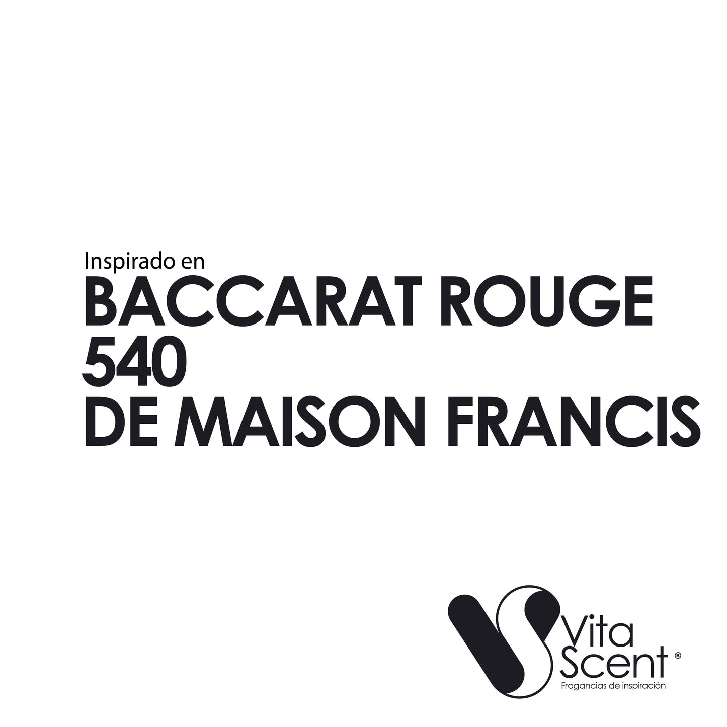 Inspirado en Baccarat Rouge 540 de Maison Francis