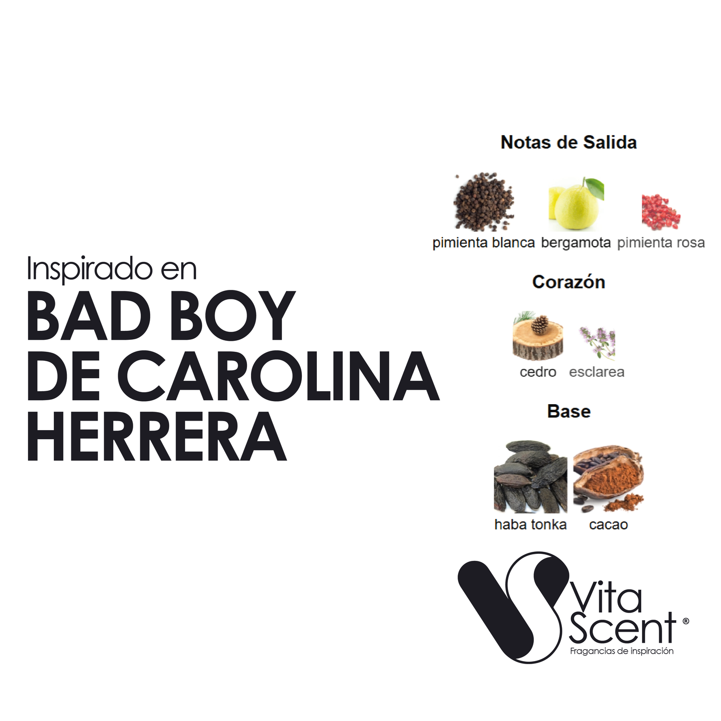 Inspirado en Bad Boy Le parfum de Carolina Herrera