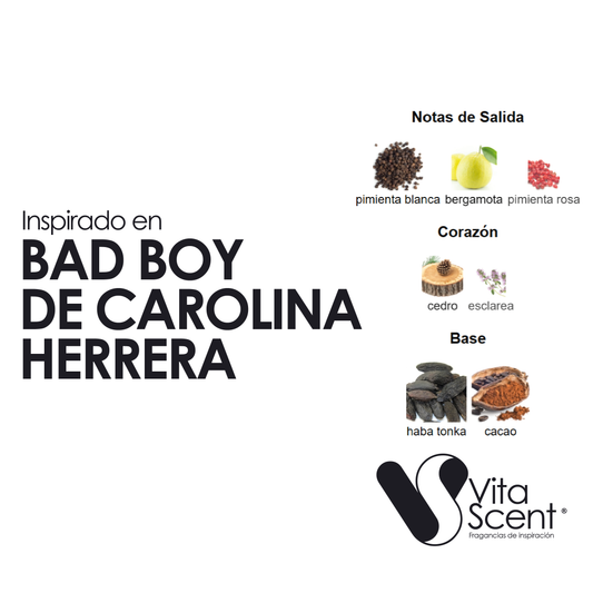Inspirado en Bad Boy Le parfum de Carolina Herrera