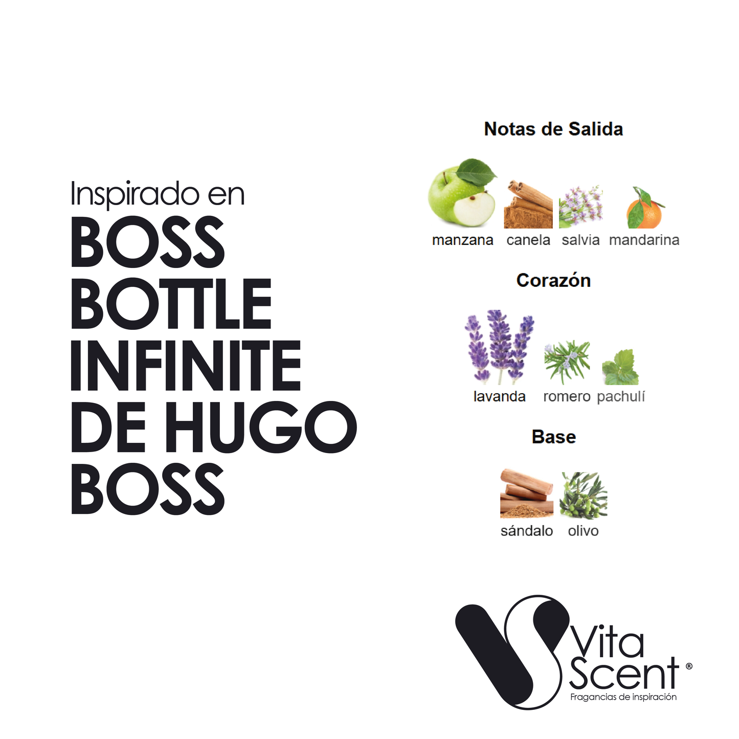 Inspirado en: Boss bottle infinite de Hugo Boss